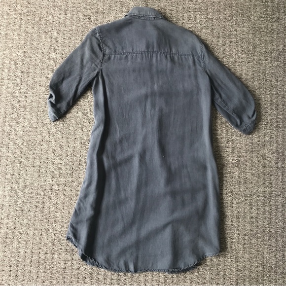 Anthropologie size xs denim affect blue button up tunic - Picture 5 of 5